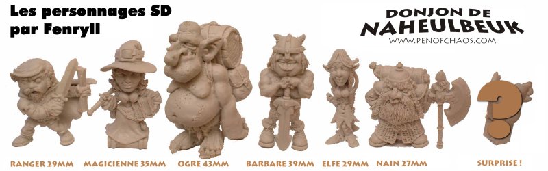 Figurines de BD Donjon